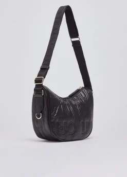 Borsa a tracolla media in nylon opaco