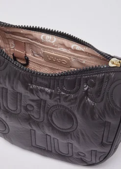 Borsa a tracolla media in nylon opaco