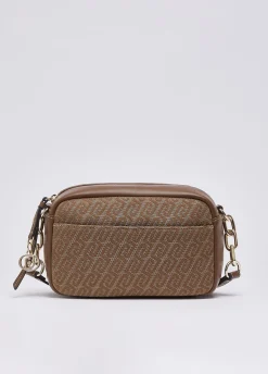 Borsa a tracolla media jacquard