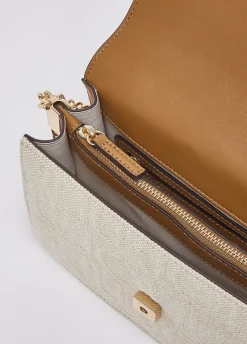 Borsa a tracolla piccola in juta