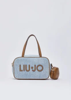 Borsa bowling media in denim