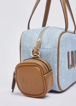 Borsa bowling media in denim
