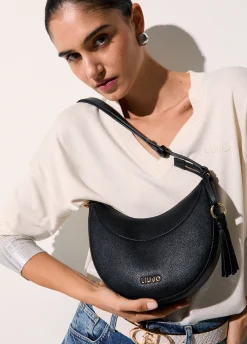 Borsa hobo media con charm