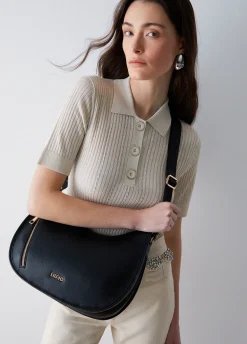 Borsa hobo media con zip