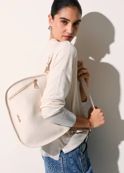 Borsa hobo media con zip