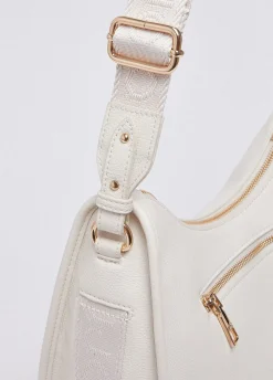 Borsa hobo media con zip
