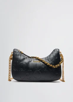 Borsa hobo piccola con logo