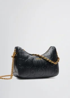 Borsa hobo piccola con logo