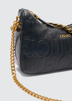 Borsa hobo piccola con logo