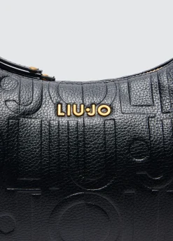 Borsa hobo piccola con logo