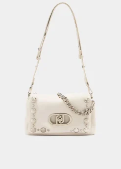Borsa LaPuffy media con perle