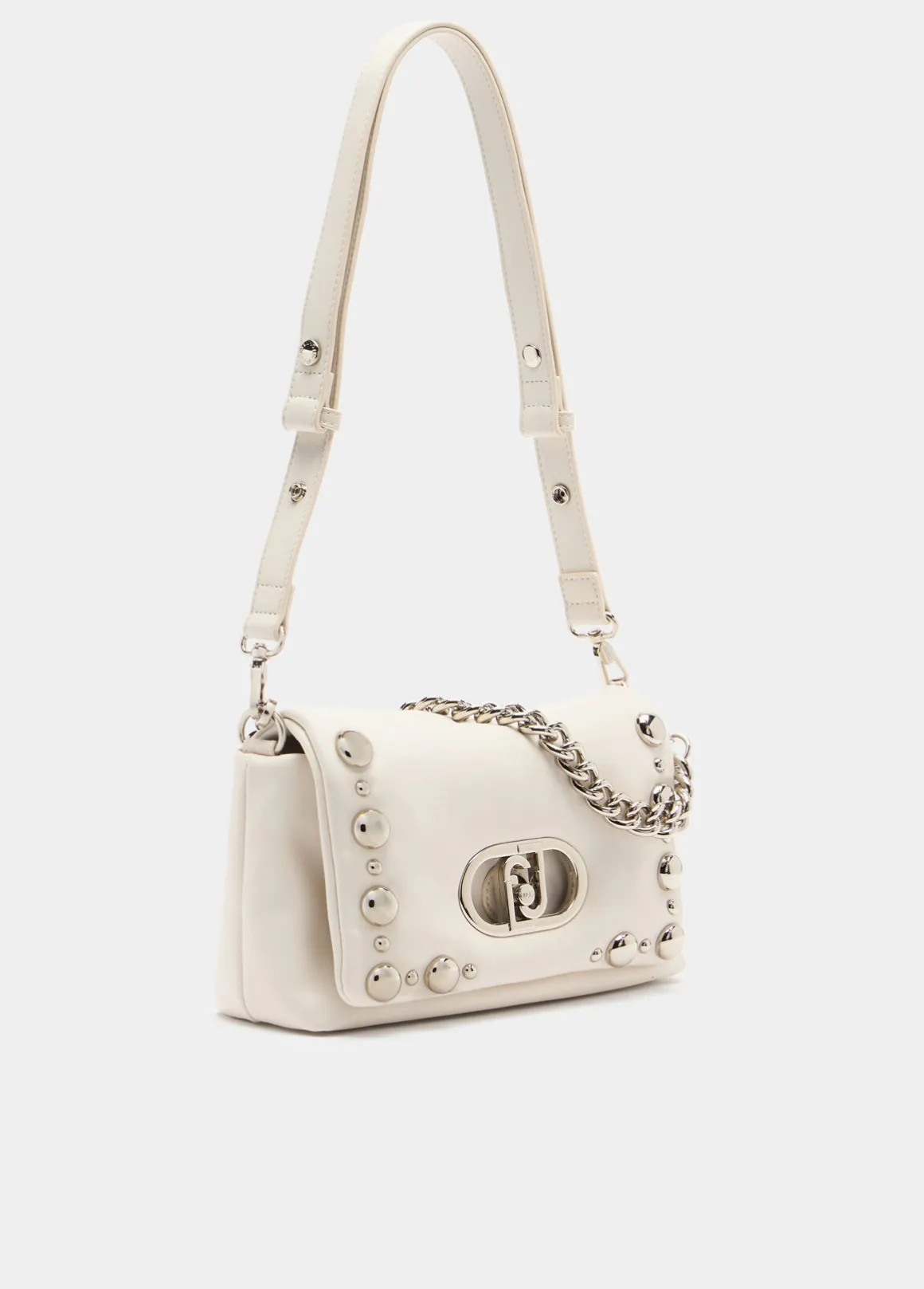 Borsa LaPuffy media con perle
