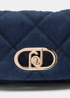 Borsa LaPuffy media in denim