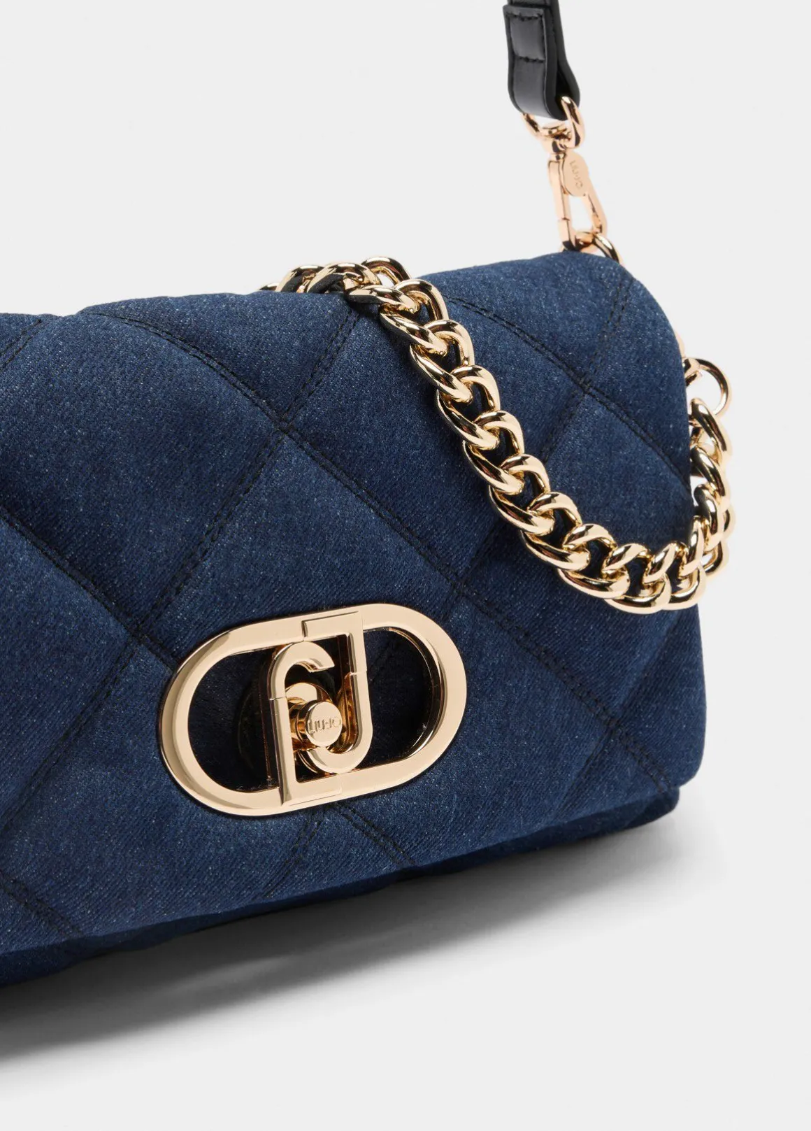 Borsa LaPuffy media in denim