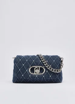 Borsa LaPuffy media in denim