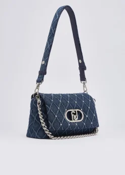 Borsa LaPuffy media in denim