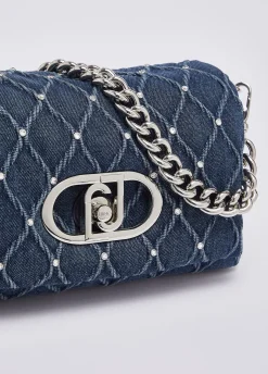 Borsa LaPuffy media in denim