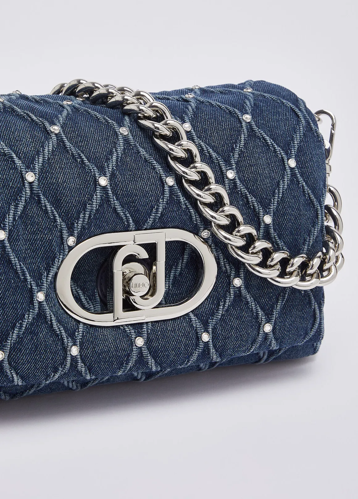 Borsa LaPuffy media in denim