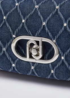 Borsa LaPuffy media in denim