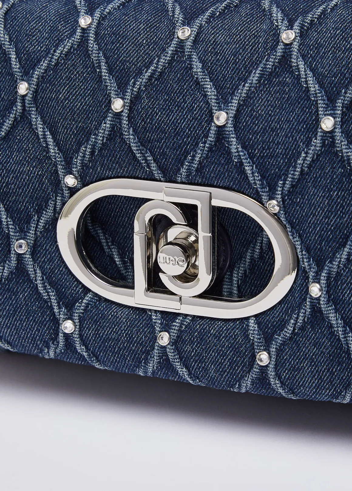 Borsa LaPuffy media in denim
