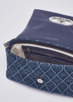 Borsa LaPuffy media in denim