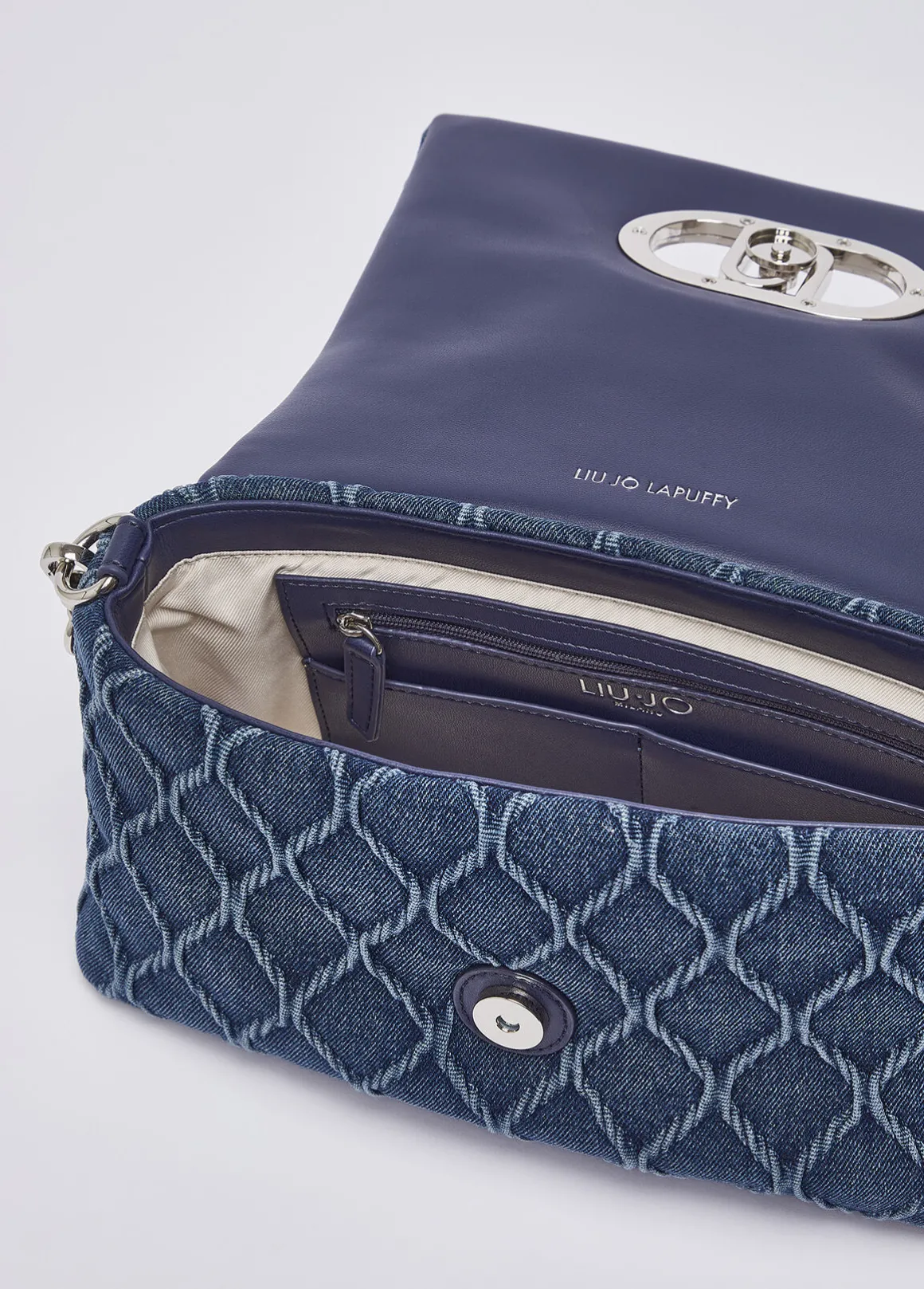 Borsa LaPuffy media in denim