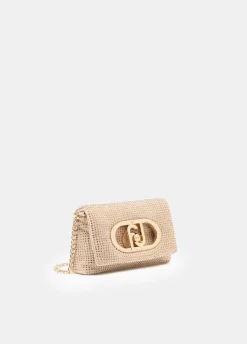 Borsa LaPuffy mini con strass