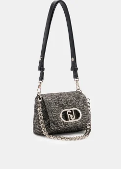 Borsa LaPuffy piccola con paillettes