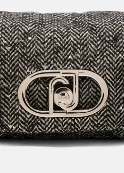 Borsa LaPuffy piccola con paillettes