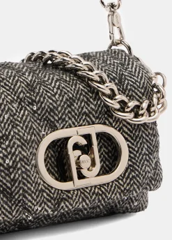 Borsa LaPuffy piccola con paillettes
