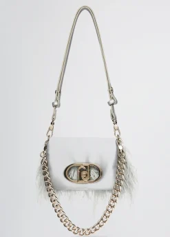 Borsa LaPuffy piccola con piume
