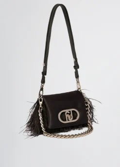 Borsa LaPuffy piccola con piume