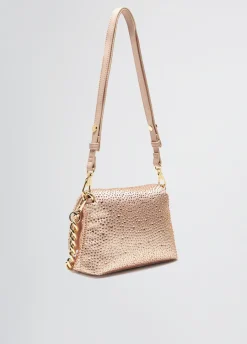 Borsa LaPuffy piccola con strass