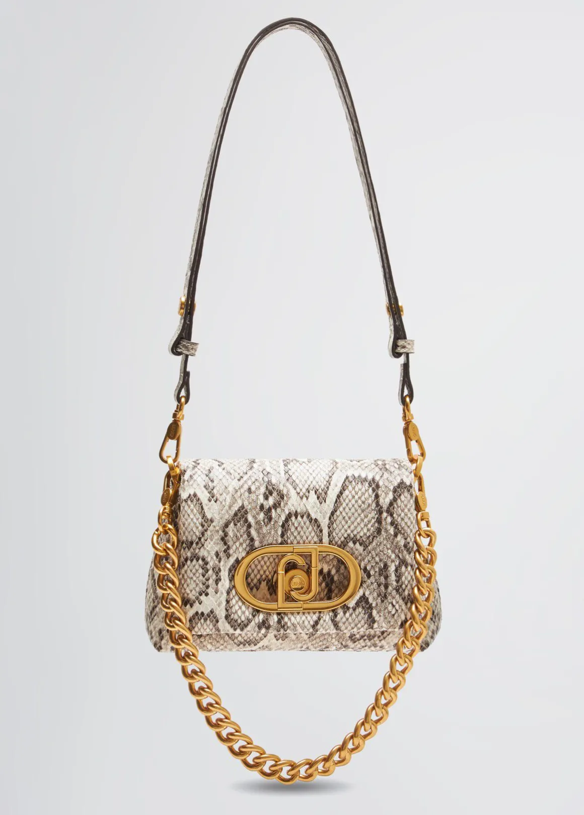 Borsa LaPuffy piccola pitonata