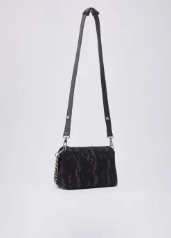 Borsa media LaPuffy in pizzo