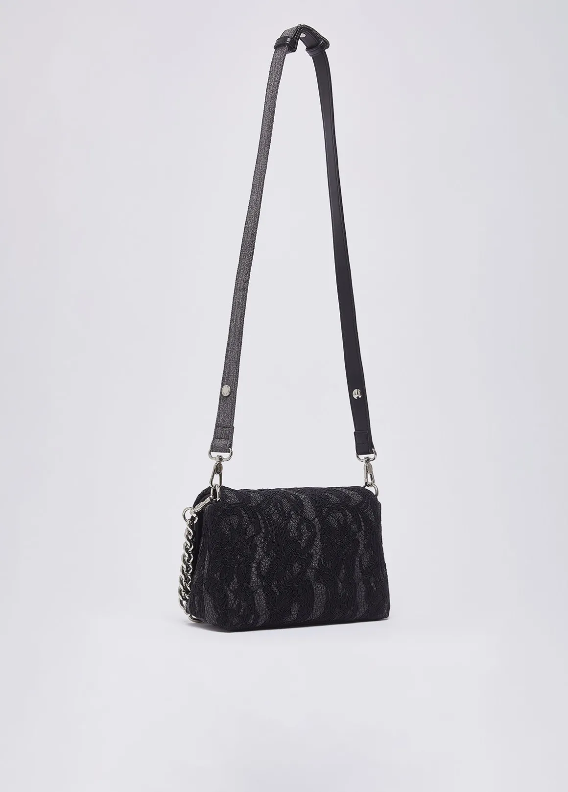 Borsa media LaPuffy in pizzo