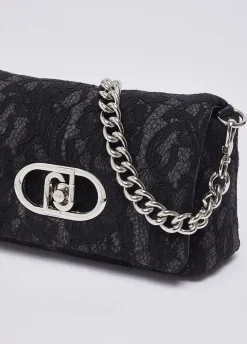 Borsa media LaPuffy in pizzo
