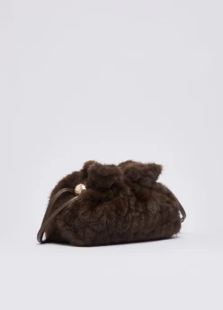Borsa Riccy piccola in pelliccia sintetica