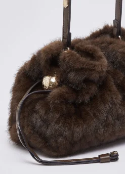 Borsa Riccy piccola in pelliccia sintetica