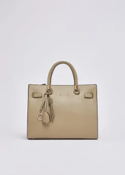 Borsa satchel media con charms