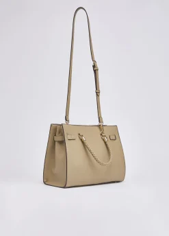 Borsa satchel media con charms