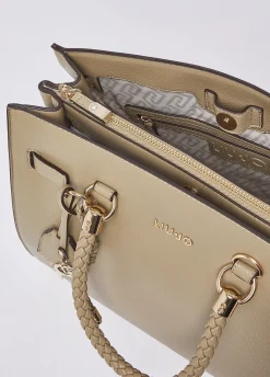 Borsa satchel media con charms