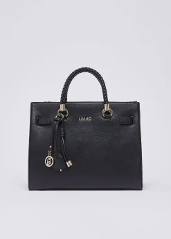 Borsa satchel media con charms