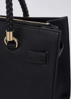 Borsa satchel media con charms