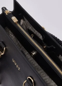 Borsa satchel media con charms