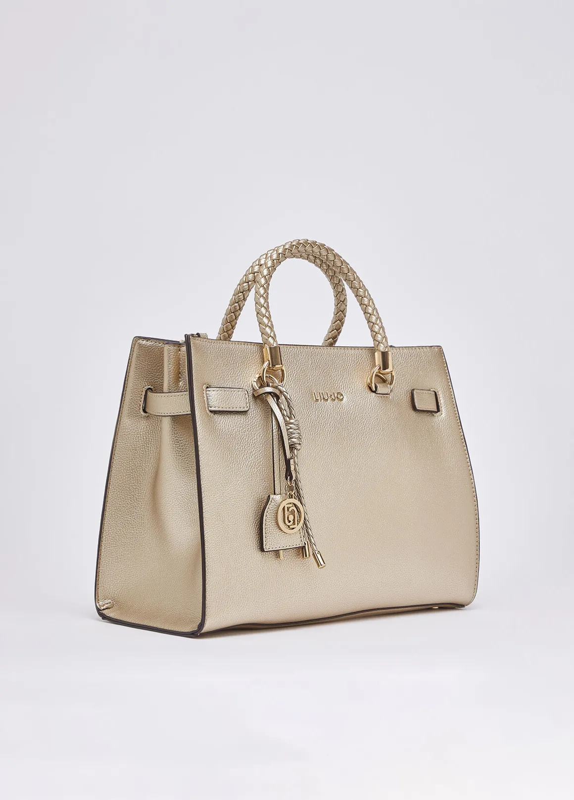 Borsa satchel media con charms