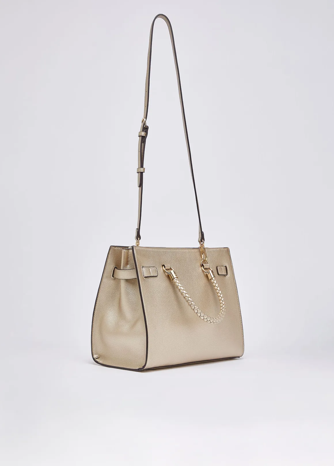 Borsa satchel media con charms