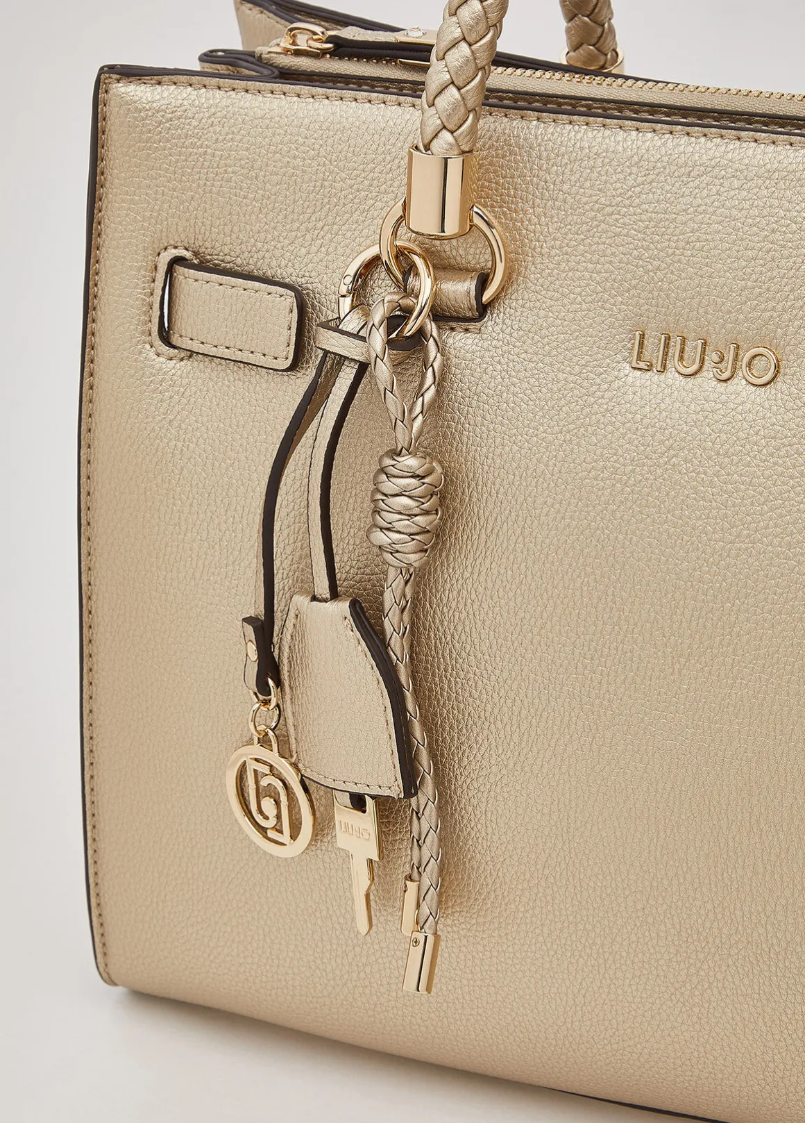 Borsa satchel media con charms