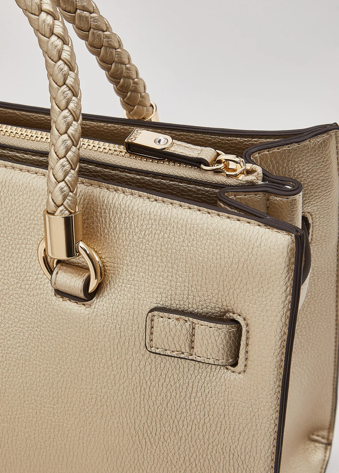 Borsa satchel media con charms