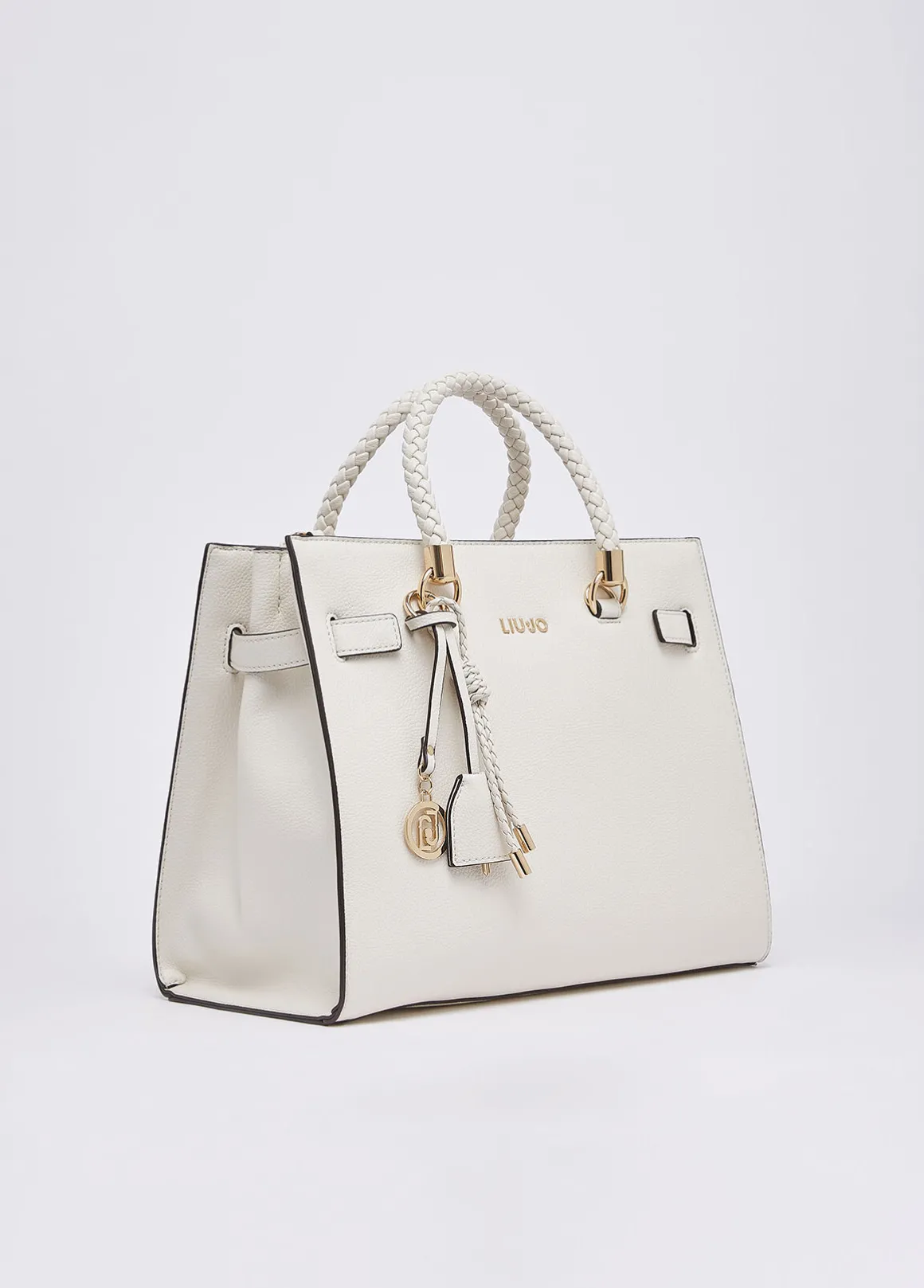 Borsa satchel media con charms